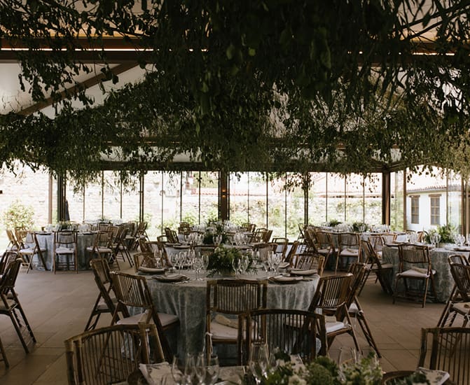 Your event at Caranceja Palace Hall decorated with flowers