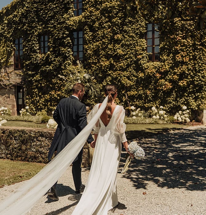 Weddings and celebrations Couple entering the altar