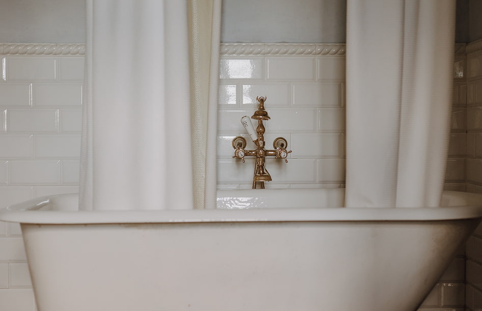 Standard Room 5 Detail of Victorian-style bathtub