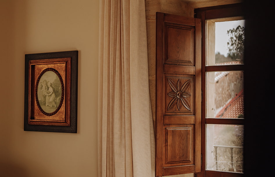 Presidential Suite 9 Detail of one of the paintings and window adorning the Presidential Suite