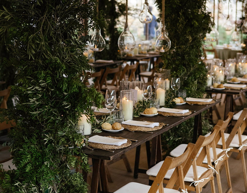 Bodas & Eventos 3 Decoración de mesas para una boda de estilo rústico